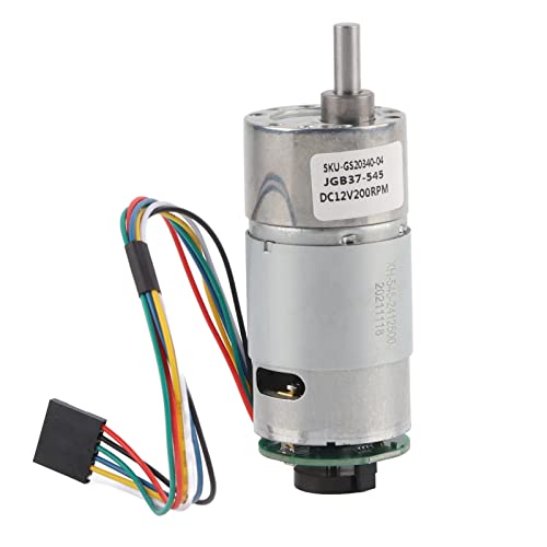 Großer Torsionsgetriebe Motor mit Encoder 12/24 -V -Stromgeschwindigkeitsreduzierung Motor 10~1500 U/min Drehzahl (12V, speed 200) von Gavigain