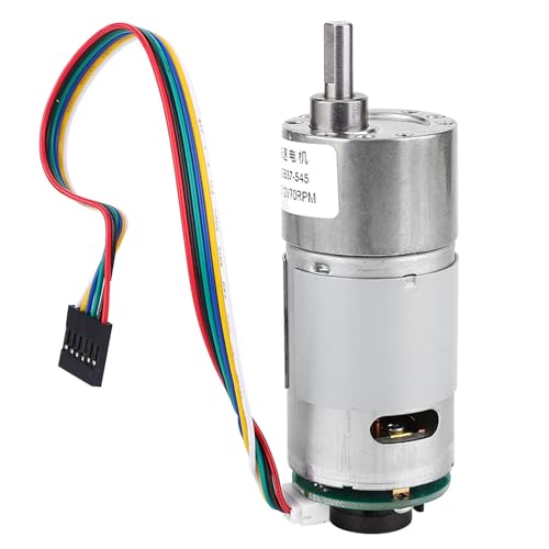 Großer Torsionsgetriebe Motor mit Encoder 12/24 -V -Stromgeschwindigkeitsreduzierung Motor 10~1500 U/min Drehzahl (24V, speed 200) von Gavigain