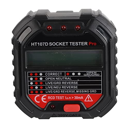 HT107D LCD Digital Display Socket Outlet Tester Maße Fehlerprüfwerkzeugdetektor -Elektroskop HT107D LCD Digital Display Socket Outlet Tester Maße Fehlerprüfwerkzeugdetektor -Elektroskop von Gavigain