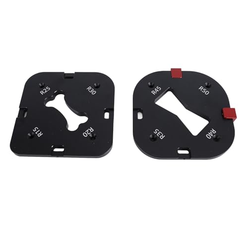 Holzbearbeitungsradius -Vorlagen Aluminiumlegierung R15 bis 50 Schnellfreisetzungsrouter Radius Rig Bildrahmen Stühle Tische von Gavigain