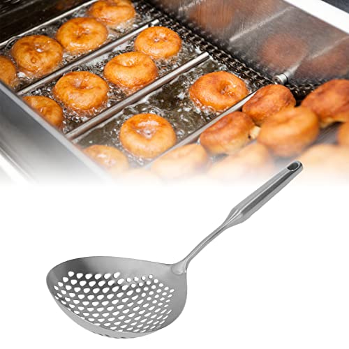 Gavigain Schaumlöffel, Spinnensieb, Küchenutensilien, Drahtsieb, Nudelsieb, Löffel, Edelstahl, Feinmaschiges Sieb, Geschlitzter Schaumlöffel Zum Kochen, Braten (Splitter), 40 x 14,5 cm von Gavigain
