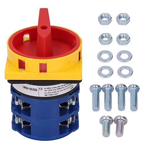 Universeller Umschalterschalter 2 Positionswähler vorhängender Rotationsschalter 125A AC240V 440V PC Materials Flammhemmung für Silberlegierung isoliertes Kupfer Universeller Umschalterschalter 2 Positionswähler vorhängender Rotationsschalter 125A AC240V 440V PC Materials Flammhemmung für Silberlegierung isoliertes Kupfer von Gavigain