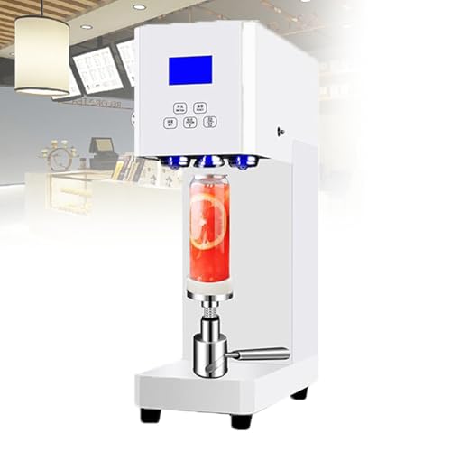 Automatischer DosenverschließEr, Elektrischer BecherverschließEr Mit ZäHler Und Led-Anzeige, Verschließ- Und VerschließMaschine FüR 52 Mm Durchmesser,White von Gavscient