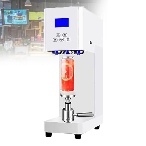 Automatisches DosenverschließGeräT, Elektrisches BecherverschließGeräT Mit ZäHler Und Led-Anzeige, Verschließ- Und VerschließMaschine FüR 52 Mm Durchmesser Und Blechdosen,White von Gavscient