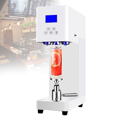 Elektrisches DosenverschließGeräT, Tisch-DosenverschließGeräT Mit Intelligentem ZäHler, Halbautomatisches VerschließEn Von Blechdosen Und Glasflaschen FüR 52 Mm Durchmesser,White von Gavscient