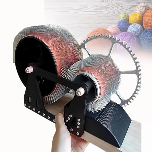 HandtrommelkäMmmaschine FüR Wollfasern – KäMmbrett FüR Schnelles Und Effizientes Spinnen – Ideal FüR Diy-Wollfilzprojekte – Schnelles Mischen Von Farben von Gavscient
