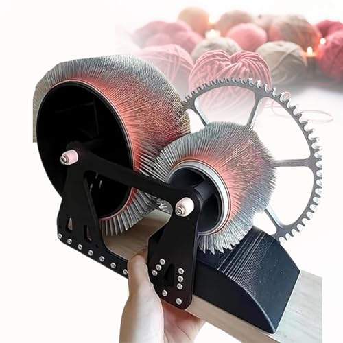 Manuelle WollkäMmmaschine Mit Walze – Handkurbel-TrommelkäMmmaschine FüR Schnelle Farbmischung – Ideal FüR Garnherstellung, Diy-Wollfilzen Und Filztiere von Gavscient