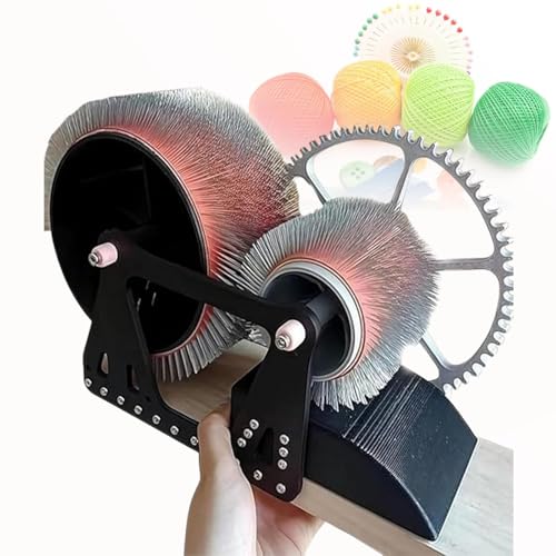 Wollmischbrett-Kardiermaschine – Manuelle Diy-Wollfilzmaschine Mit Nylonlagern – Mit Walzen FüR Wolle, Baumwolle, Leinen Und Seide – Schnelle Farbmischung von Gavscient