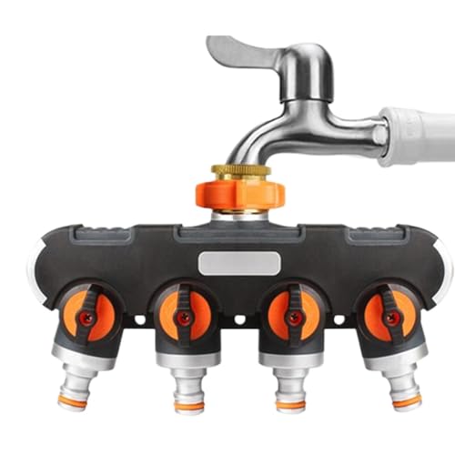Gaxcent Gartenschlauch Verteiler,Anschluss Adapter | Lecksicherer 4-Wege-Adapter Für Tropfbewässerung Gartenberegnungssysteme Rasenbewässerung,1 Gaxcent Gartenschlauch Verteiler,Anschluss Adapter | Lecksicherer 4-Wege-Adapter Für Tropfbewässerung Gartenberegnungssysteme Rasenbewässerung,1 von Gaxcent