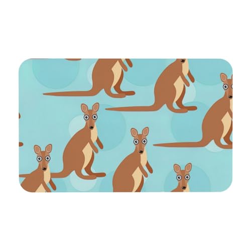 Funny for Kangaroo Zoo Print Kieselgur Badematte Dusche Badezimmer Teppich leicht zu reinigen saugfähige Badewannenmatte von GaxfjRu