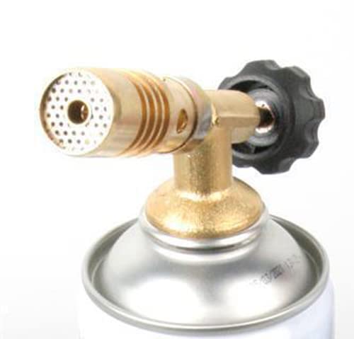 Gazcamp Lötbrenner Economic Hochleistungsbrenner 2 kW 650°C für 7/16" Gewinde Schraubgaskartuschen Gasbrenner Brenner Löten Lötpistole (3 Set (mit 2x AT2000)) von Gazcamp