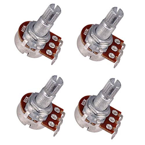 Gazechimp 4er pack Potentiometer A50K / B50K Ohm Push Pull Gitarre Potentiometer für E-Gitarre von Gazechimp