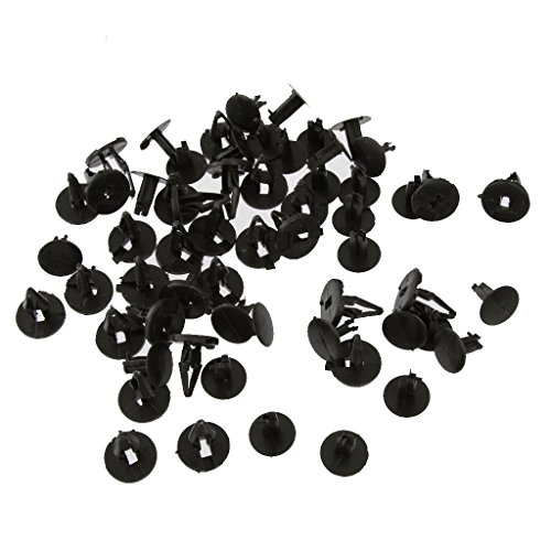 Gazechimp 30pcs Nylon Push-Typ Niet Stoßstange Kotflügel Clips Für Ford Fiesta Fokus Mondeo Schwarz von Gazechimp