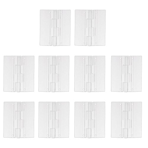 Gazechimp 45x38mm Klavier Scharnier aus Acrylglas - Klar - 10pcs, 10pcs von Gazechimp