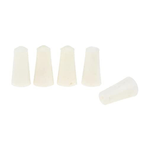 Gazechimp 5X Silikonstopfen Konische Stopfen Stöpsel Pfropf Abdeckstopfen Gummistopfen Lebensmittelecht - Weiß 9-13mm von Gazechimp