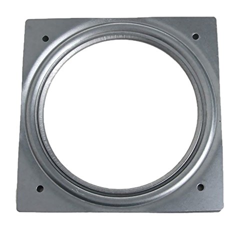 Gazechimp Drehbeschlag 360° Drehteller kugelgelagert mit Laufrollen | Stahl verzinkt | Druckkugellager Tragkraft 50 kg - 155x 155x 9mm von Gazechimp