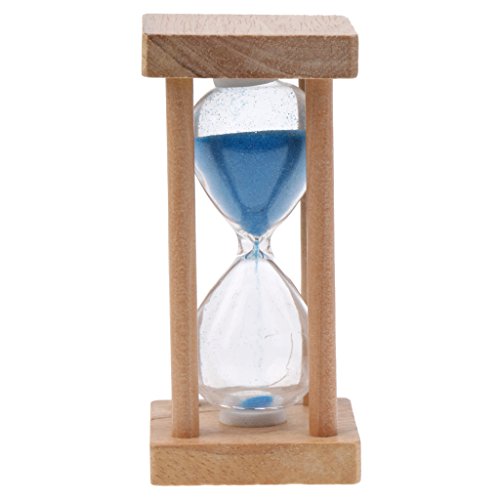 Gazechimp Holz Sanduhr, 5 Minuten - Blau von Gazechimp