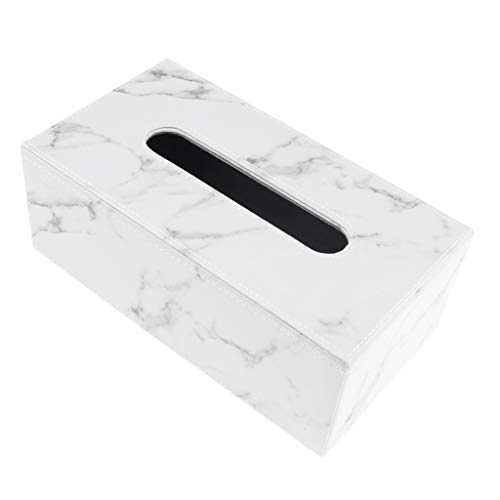 Gazechimp Kosmetiktücherbox Taschentuchspender Tissuebox Kosmetiktuchspender Kosmetiktücher Box - Marmor L von Gazechimp