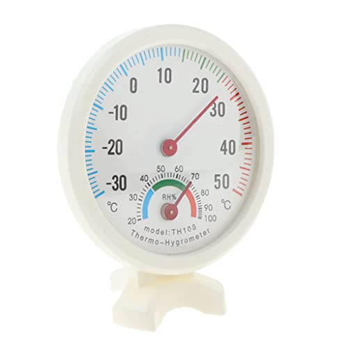 Gazechimp Runde Mini innen Analoge Temperatur Luftfeuchtigkeit Hygrometer Meter Thermometer von Gazechimp