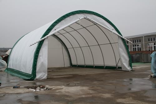 Gebogene Zelthalle 6,1x12,8m PVC 750g/m2 von Gazelt