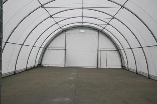 Gebogene Zelthalle 9,15x20m PVC 750g/m2 von Gazelt