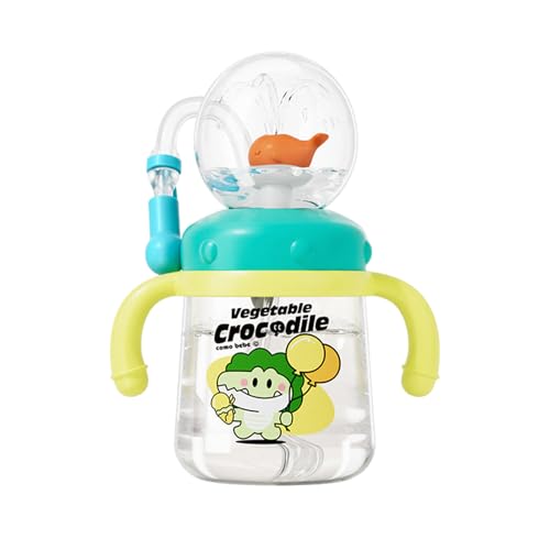 Gazocua Baby Drinking Cup Whale Squirt,300ml Baby Trinkbecher,Auslaufsicherer Trinkbecher Kinder,Lustiges Design Kinder Schnabeltasse,für Junge Und Mädchen von Gazocua