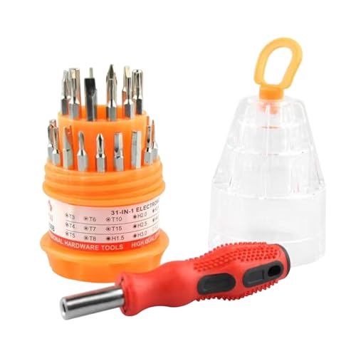 Gazocua Computerschraubendreher-Set | 31 Teile Pagodenkopf Schraubendreher Kit | Tragbare Reparaturausrüstung Für Elektronikwartung Kamera Brille Handy Gazocua Computerschraubendreher-Set | 31 Teile Pagodenkopf Schraubendreher Kit | Tragbare Reparaturausrüstung Für Elektronikwartung Kamera Brille Handy von Gazocua