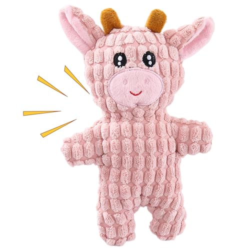 Gazocua Hunde Quietschspielzeug - Niedliches Plüschspielzeug Mit Quietscher - Bissfeste Bereicherung Für Zahnreinigung Unterhaltung Gesellschaft | Für Gesellschaft Training und Outdoor Spiel von Gazocua