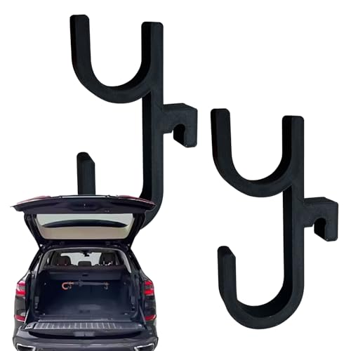 Gazocua Kofferraum Regenschirm Haken | Auto Handtaschen Organizer 2er Set - Rutschfester Auto Regenschirmhaken für Sitz Tasche Pendlerreise Kofferraum SUV Truck Limousine Zubehör von Gazocua