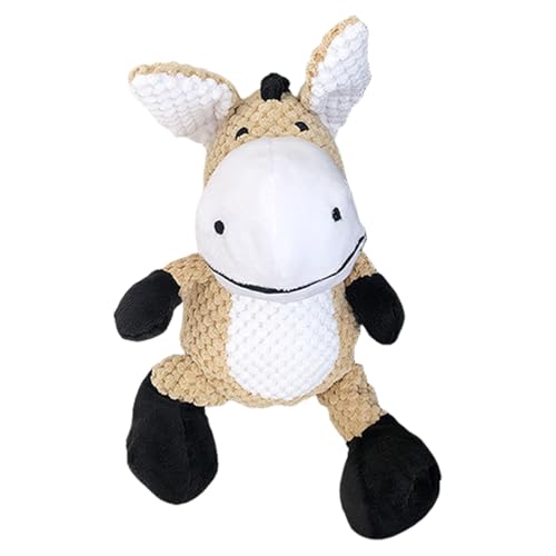 Gazocua Plüschspielzeug Für Stark Kauaktive Hunde - Plüschspielzeug Mit Knistereffekt Für Hunde,Interaktives Hundespielzeug Mit Quietschfunktion Zur Bekämpfung Von Langeweile Bei Starkem Kauverhalten von Gazocua