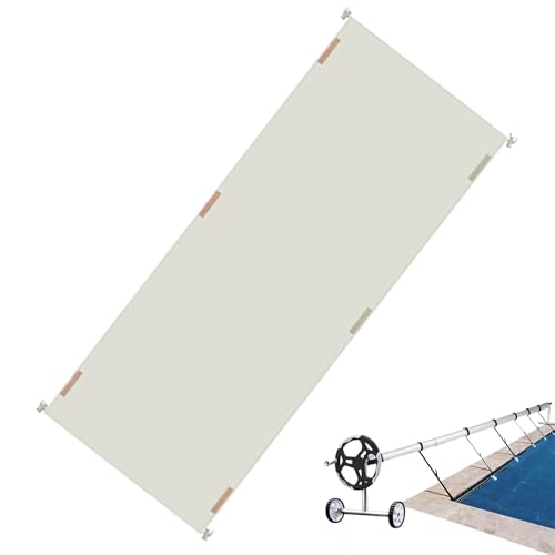 Gazocua Pool Aufroller Abdeckung,Schwimmbad Solar Decke Reel Abdeckung,wasserdichte Rollabdeckung Freiluft Schwimmbäder,Für Den Außenbereich,Garten,Pool,Spa von Gazocua