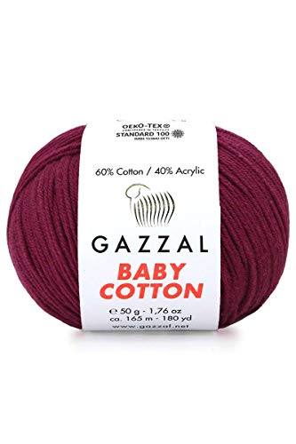 Gazzal Baby Cotton Handstrickgarn 50g 3442 Gazzal Baby Cotton Handstrickgarn 50g 3442 von Gazzal