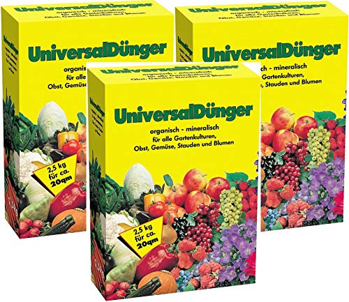 UNIVERSALDÜNGER 2,5 kg Blumen Gemüse Obst Pflanzen Universal Volldünger von Gbi