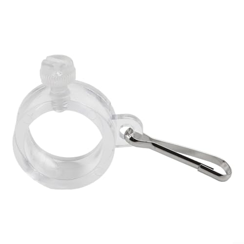 Gbtdoface 1 x Fahnenmast-Ring, Ösen-Clip-Befestigungen, Anti-Wrap-Flaggenmast-Montageringe, Polycarbon-Material, 25 mm von Gbtdoface
