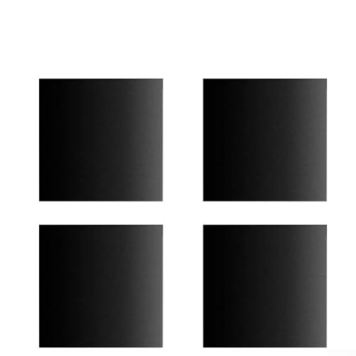 Gbtdoface 4 Stück Grillmatte, 40 x 40 cm, rund, quadratisch, antihaftbeschichtet, Grill- und Backmatten für Ofeneinlagen (quadratisch) von Gbtdoface