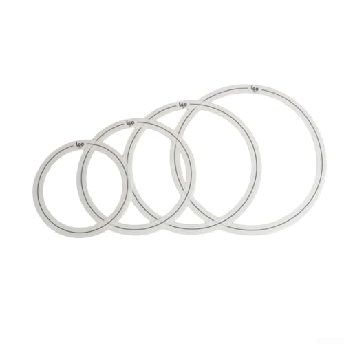 Gbtdoface 4 stücke Schlagzeug Set Tone Control Ringe, Drum Schalldämpfer Dämpfungsringe, Schalldämpfer Mute, Percussion 10 12 14 16 Zoll (A) von Gbtdoface
