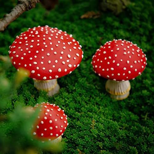 Handgemachte Harz Fliegenpilz Dekorationen dauerhafte Schönheit für Ihren Garten von Gbtdoface