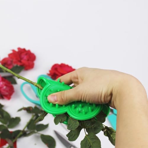 Rosendorn und Stielblatt-Abbeizer, praktische Größe, aus weichem Gummi (grün) von Gbtdoface