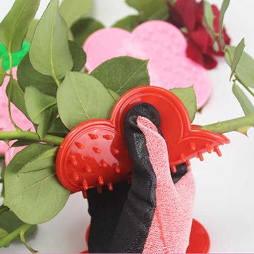 Rosendorn und Stielblatt-Abbeizer, praktische Größe, aus weichem Gummi (rot) von Gbtdoface