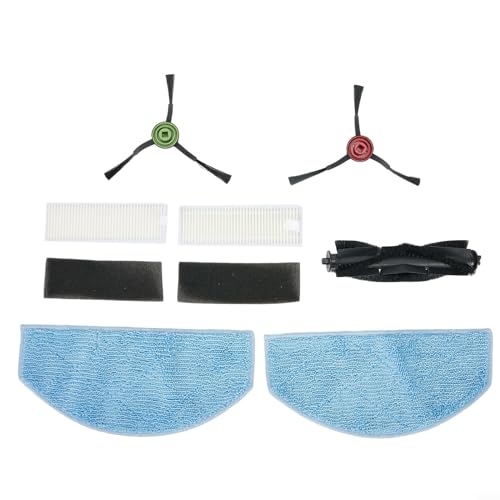 Zubehör-Set für Honiture G20 / G20 Pro, für Tikom G8000 / G8000 Pro, für Laresar Evol 3 Roboter-Staubsaugerteile, Rollenbürste, Filter, Wischmopp für Pads, Seitenbürsten (A) von Gbtdoface