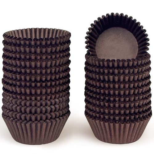 Gcardist 500 Stück Kaffee Muffinförmchen Cupcake-Einsätze Geruchlos, Lebensmittelqualität Backförmchen (Standardgröße) von Gcardist