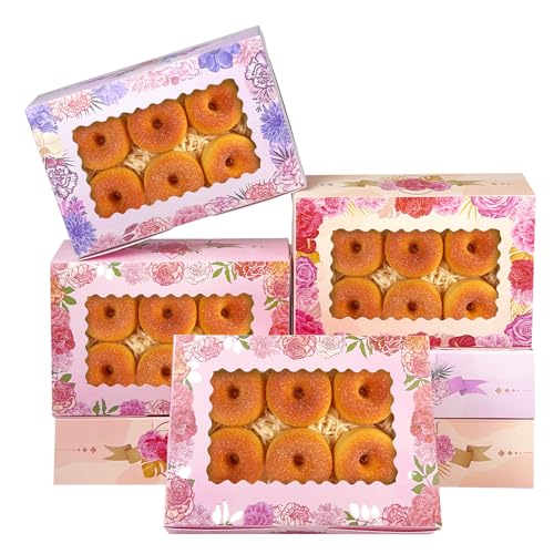 Gcardist Der Muttertag 15 Stück Keksdose mit Fenster 22.86x15.24x6.35cm Gebäck Macaron Bäckerei Box für Verpackung(9x6x2.5 inch) von Gcardist