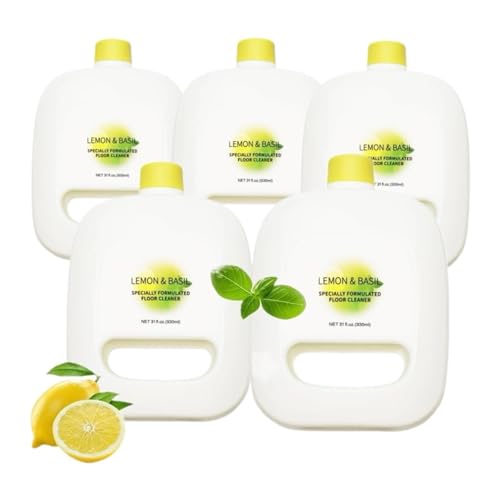 Gcbhfjrcyz 2-in-1-Reinigungsmittel Mit Zitronenduft, 930 Ml, Kompatibel Mit Narwal Freo/Freo X Ultra/Freo X Ultra/Freo(5bottl) von Gcbhfjrcyz