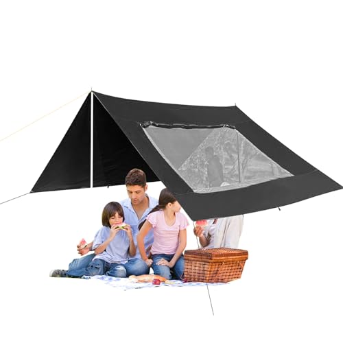 Auto-Seitenzelt, Faltbare UV-resistente Auto-Markisen mit Bildschirm, Sun Canopy Outdoor, 480x280 cm, lang Nicht einfach zu brechen, um das Camping-Fischerei-Picknicks von Gcerfby