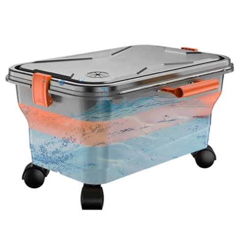 Autowaschwassertank, 22 l Wasserbehälter, Autowäsche, faltbarer Organizer-Behälter mit um 360 Grad drehbaren Rollen, 53 cm, einfach zu bedienen, tragbar für den Außenbereich, Hof, Garten, Autowäsche Autowaschwassertank, 22 l Wasserbehälter, Autowäsche, faltbarer Organizer-Behälter mit um 360 Grad drehbaren Rollen, 53 cm, einfach zu bedienen, tragbar für den Außenbereich, Hof, Garten, Autowäsche von Gcerfby