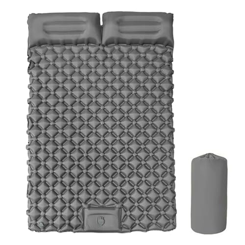 Camping Doppelschlaf, verdicktes Design, 190x120 x 5 cm, Camping -Matratzes Bett mit Kissen, ultra -leichter und wasserdichtes Schlafmatte im Freien, leicht zu aufblasen, zum Wandern, Rucksackpaketen von Gcerfby