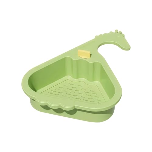 Eckspülesieb, effiziente Filtration, 26,5 x 20 x 8 cm, automatisches Dumping -Sink Sink Sieb, Wasserhahnschwamm Lagerregal, Lebensmittelabfallfänger für Küchenbad Eckspülesieb, effiziente Filtration, 26,5 x 20 x 8 cm, automatisches Dumping -Sink Sink Sieb, Wasserhahnschwamm Lagerregal, Lebensmittelabfallfänger für Küchenbad von Gcerfby