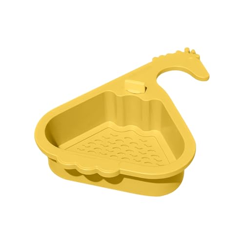 Eckspülesieb, effiziente Filtration, 26,5 x 20 x 8 cm, automatisches Dumping -Sink Sink Sieb, Wasserhahnschwamm Lagerregal, Lebensmittelabfallfänger für Küchenbad Eckspülesieb, effiziente Filtration, 26,5 x 20 x 8 cm, automatisches Dumping -Sink Sink Sieb, Wasserhahnschwamm Lagerregal, Lebensmittelabfallfänger für Küchenbad von Gcerfby