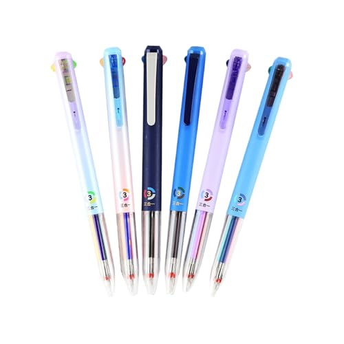 Gcerfby Gelstifte,18 Farben Ausziehbares Gel-Stift-Set - 6 Stück Marker Schreibgeräte Mit Glatter Schreibe Für Schule Uni Büro Zeichnen Journaling Schreiben von Gcerfby