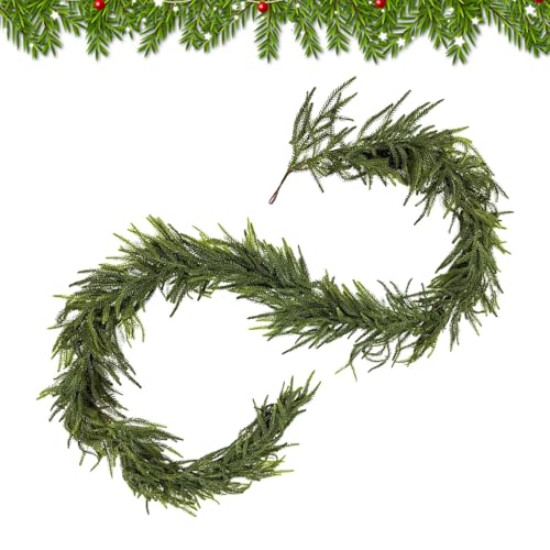 Gcerfby Girlande Realistisch Real Touch | Echte Zedern Girlande | Dekoration Für Kamin Mantel Treppen Eingangsbereich Partys Gcerfby Girlande Realistisch Real Touch | Echte Zedern Girlande | Dekoration Für Kamin Mantel Treppen Eingangsbereich Partys von Gcerfby